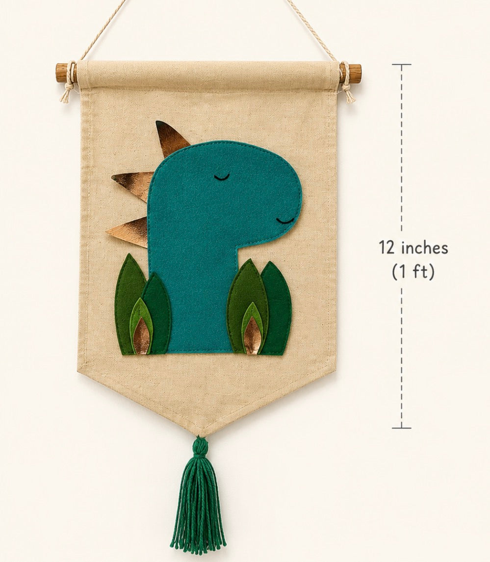Dinosaur theme handmade birthday gift, party favors, return gift, wall hanging from pebbles and patches Dubai