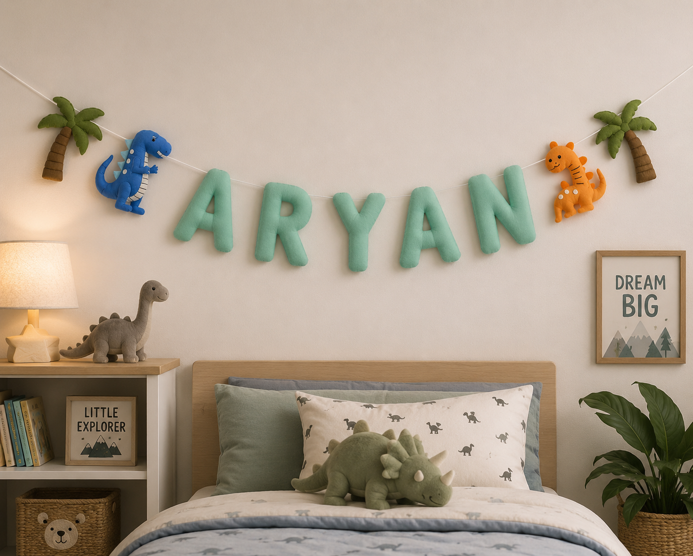 Dinosaur Personalised Name Garland
