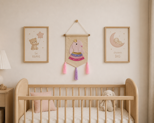 Bunny Wall Hanging Nursery decoration Dubai