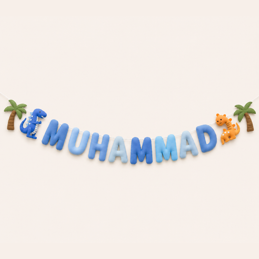 Dinosaur Personalised Name Garland
