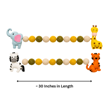 Jungle Friends Curtain Tie Pair