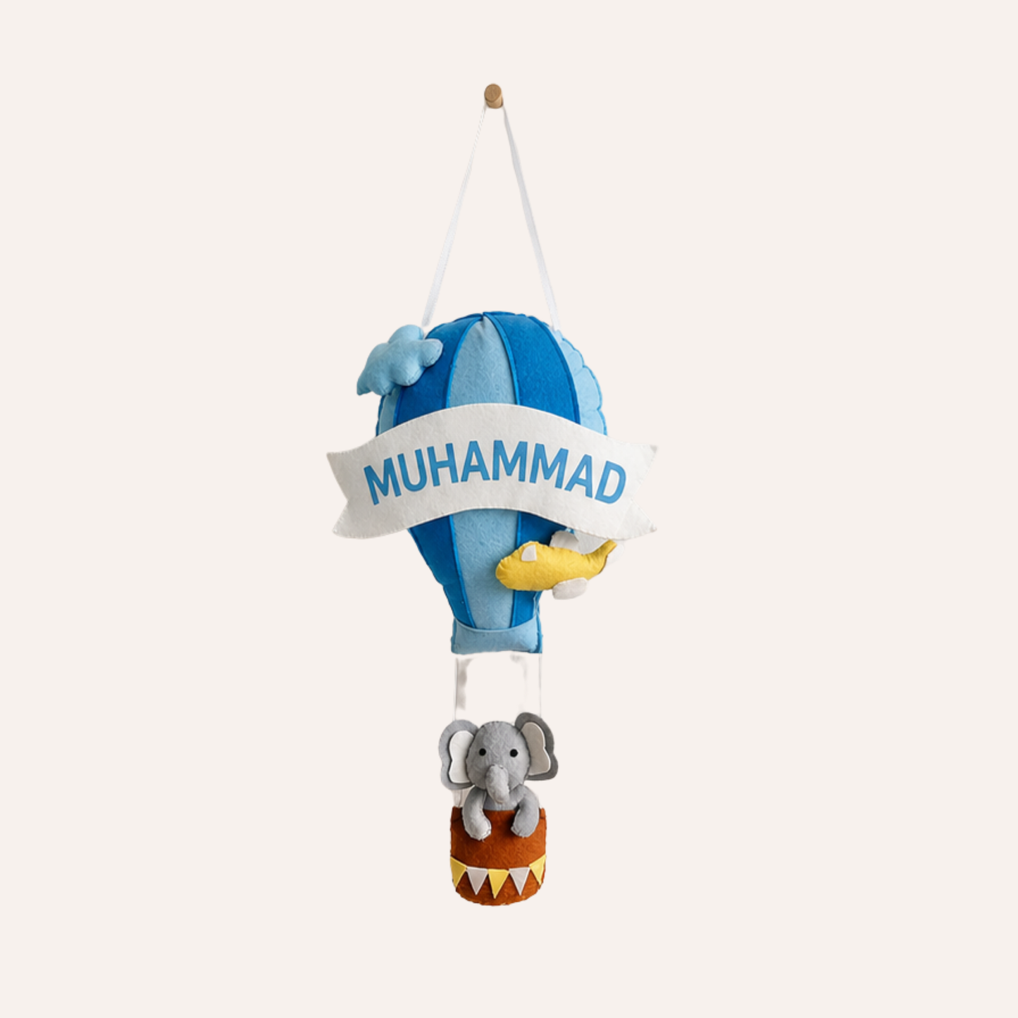 Hot Air Balloon Personalised Wall Hanging
