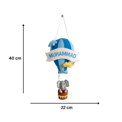 Hot Air Balloon Personalised Wall Hanging