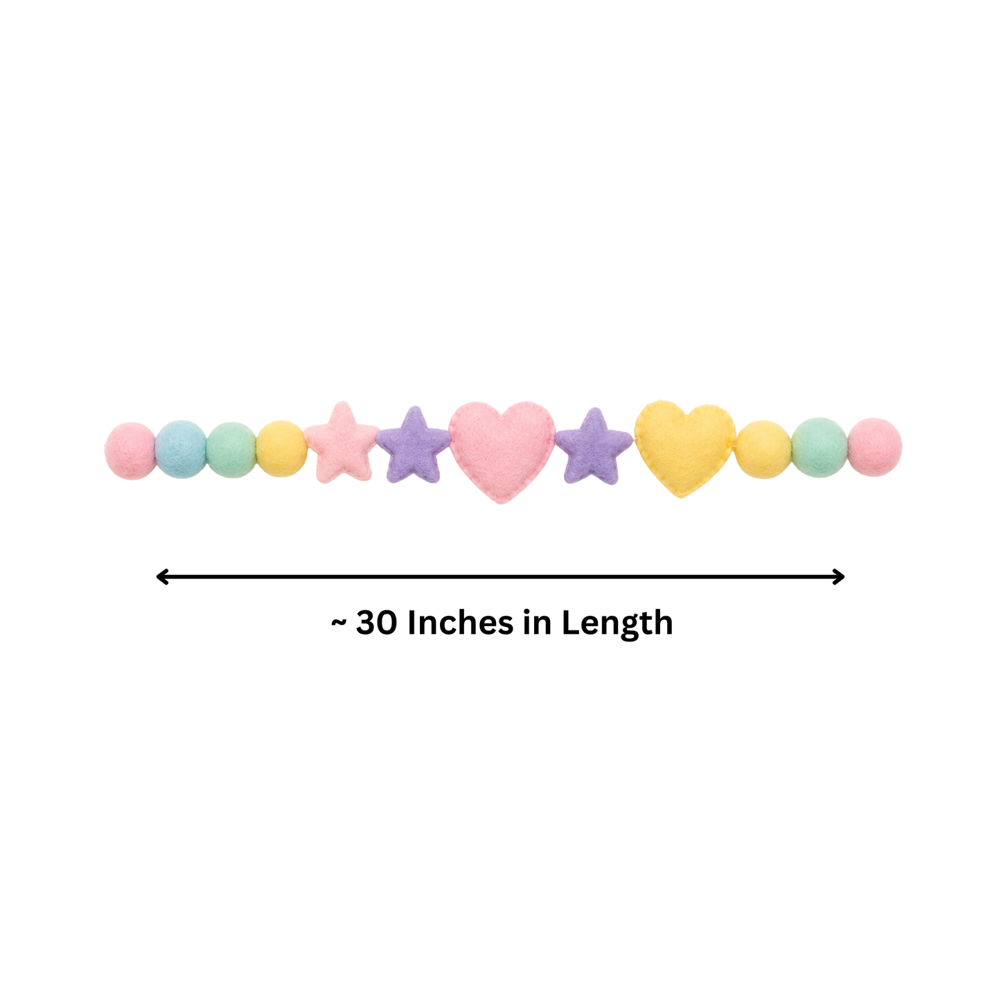 Star & Hearts Curtain Tie Pair