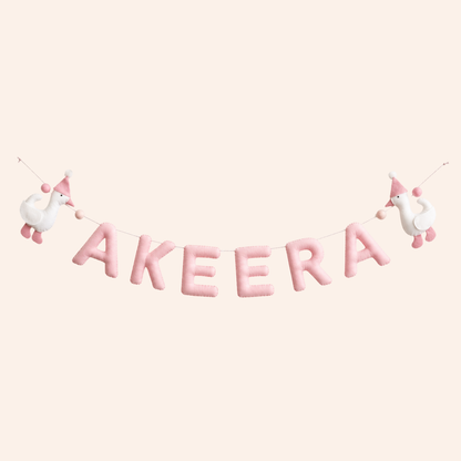 Duck Personalised Name Garland