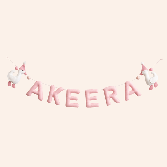 Duck Personalised Name Garland