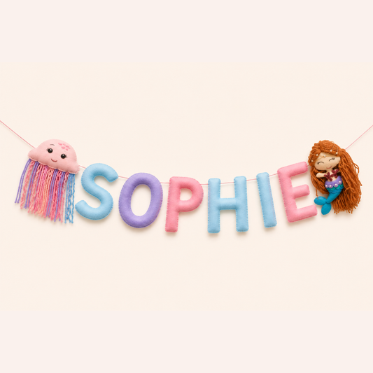 Magical Mermaid Personalised Name Garland
