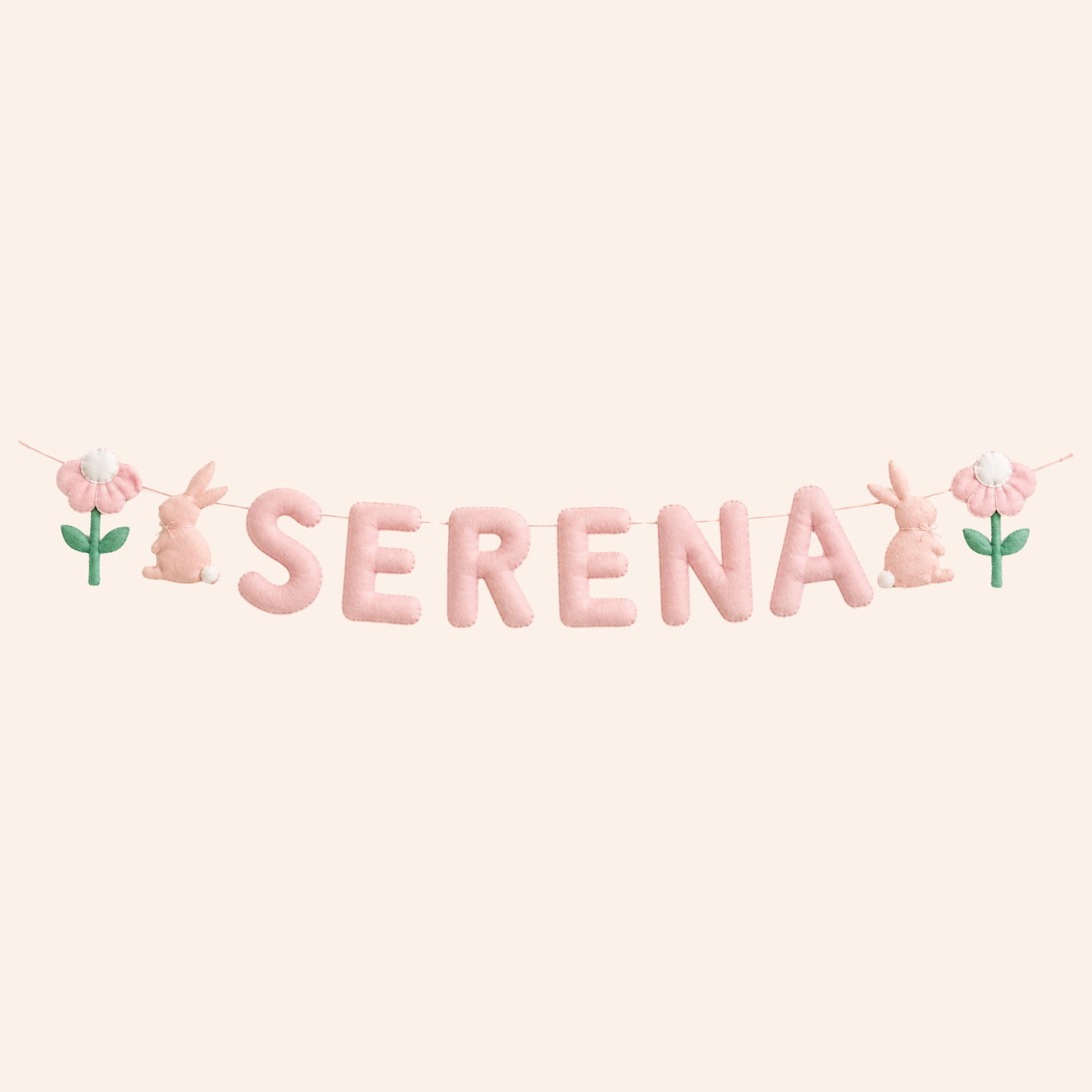 Bunny Bloom Personalised Name Garland