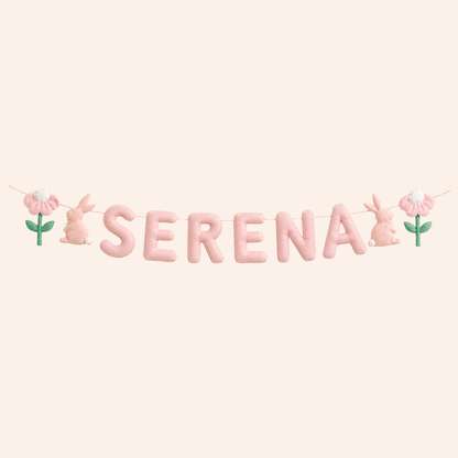Bunny Bloom Personalised Name Garland