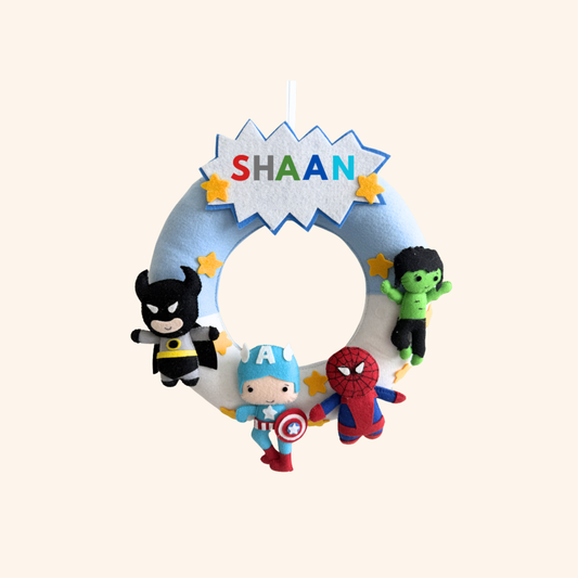 The Ultimate Superhero Personalised Wall Hanging