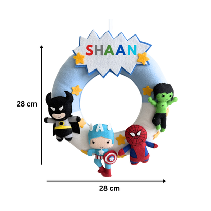The Ultimate Superhero Personalised Wall Hanging