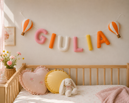 Hot Air Balloon Personalised Name Garland