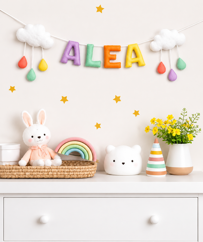 Happy Skies Personalised Name Garland