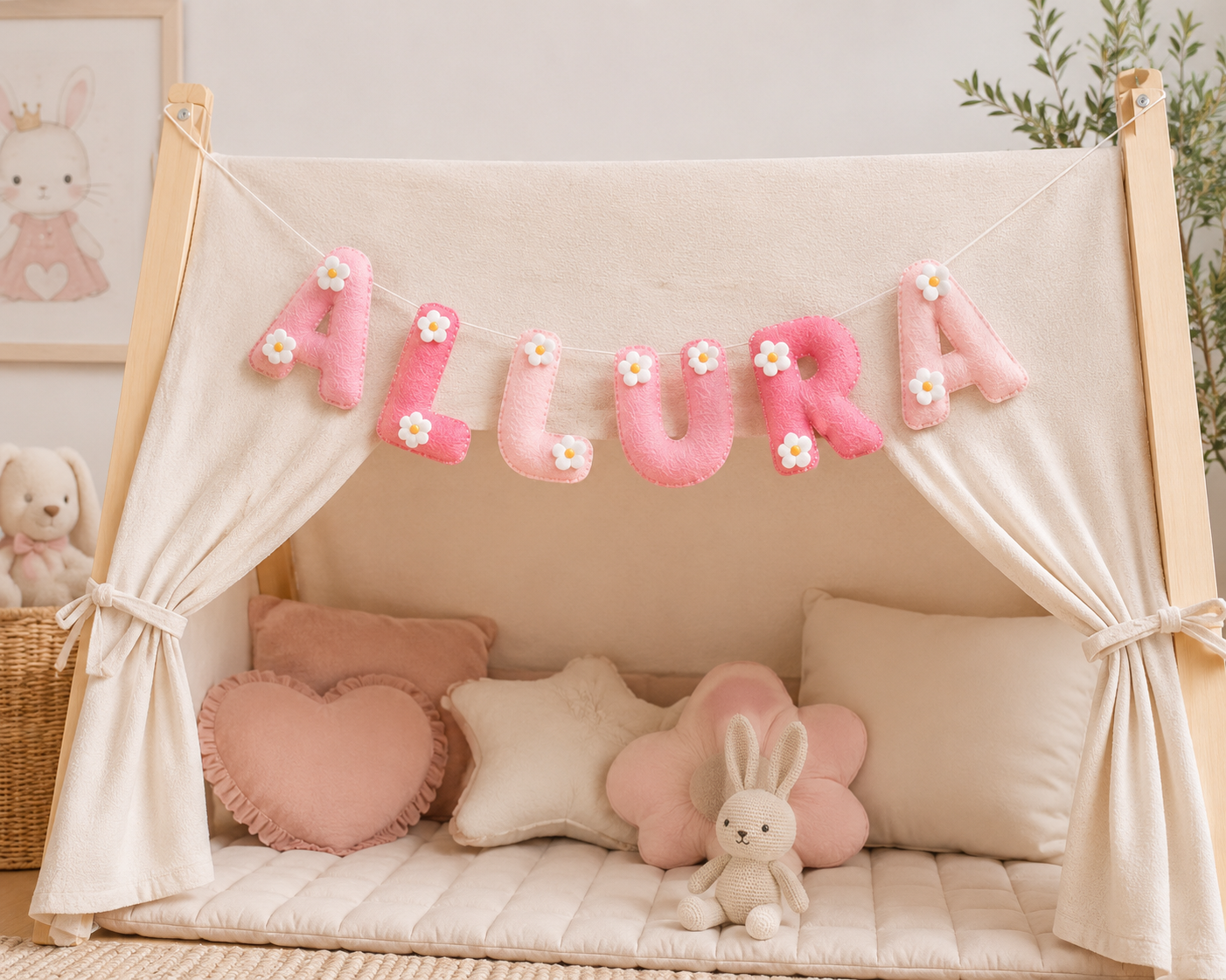 Floral Letters Personalised Name Garland
