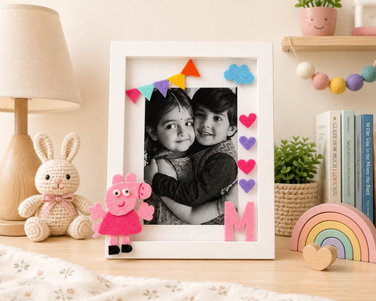 Peppa Pig Rakhi and Photoframe Gift Set