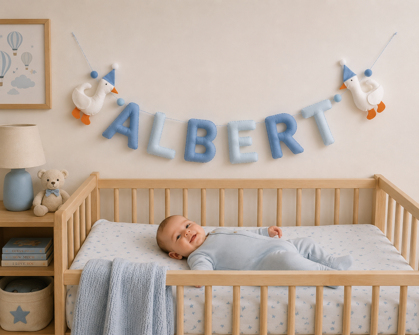 Duck Personalised Name Garland