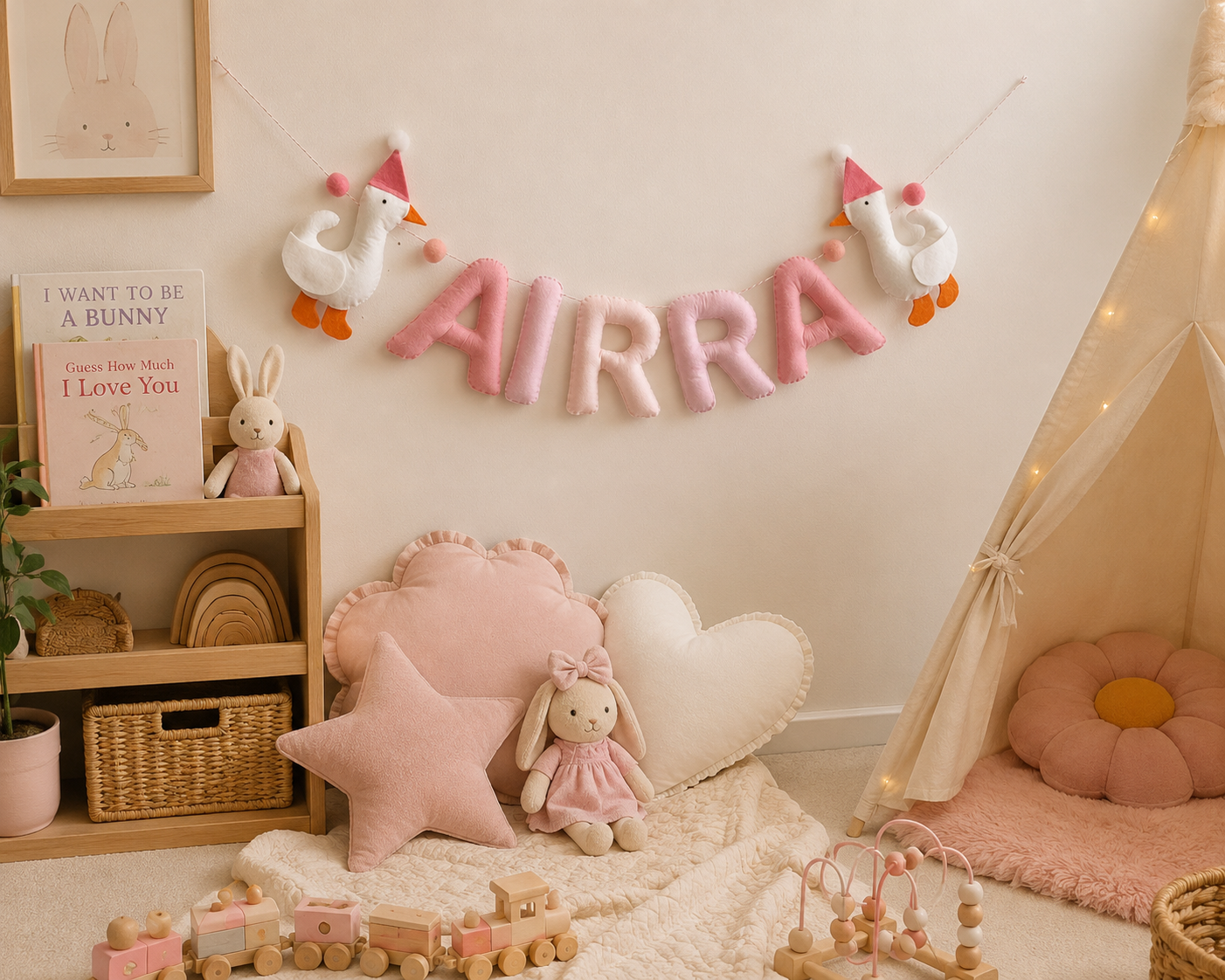 Duck Personalised Name Garland