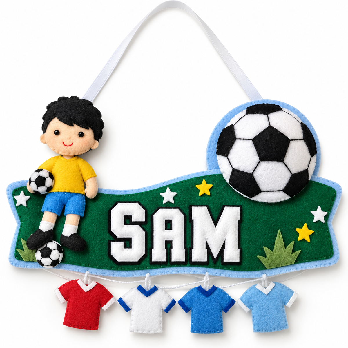 Football Star Personalised Wall Hanging