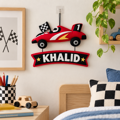 Grand Prix Personalised Car Wall Hanging