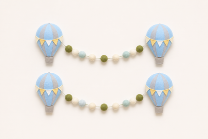Hot Air Balloon Curtain Tie Pair