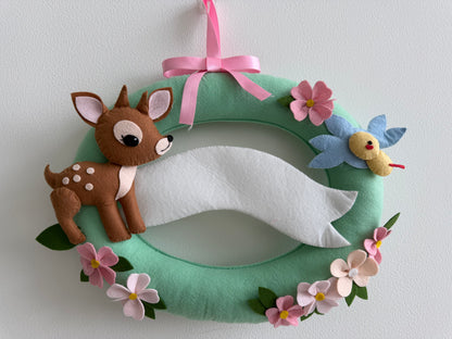 Bambi Personalised Wall Hanging