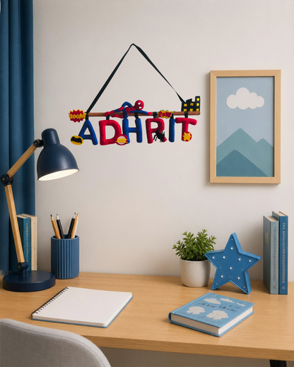 Spiderman/ Superman Name Wall hanging