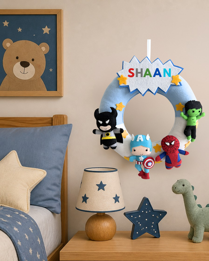 The Ultimate Superhero Personalised Wall Hanging