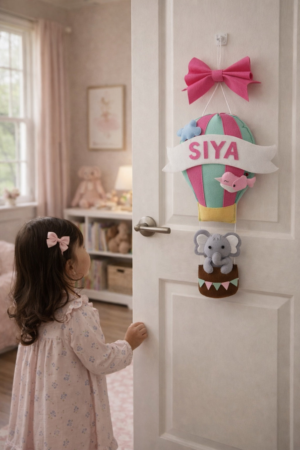 Hot Air Balloon Personalised Wall Hanging