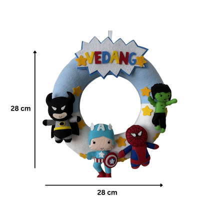 The Ultimate Superhero Personalised Wall Hanging