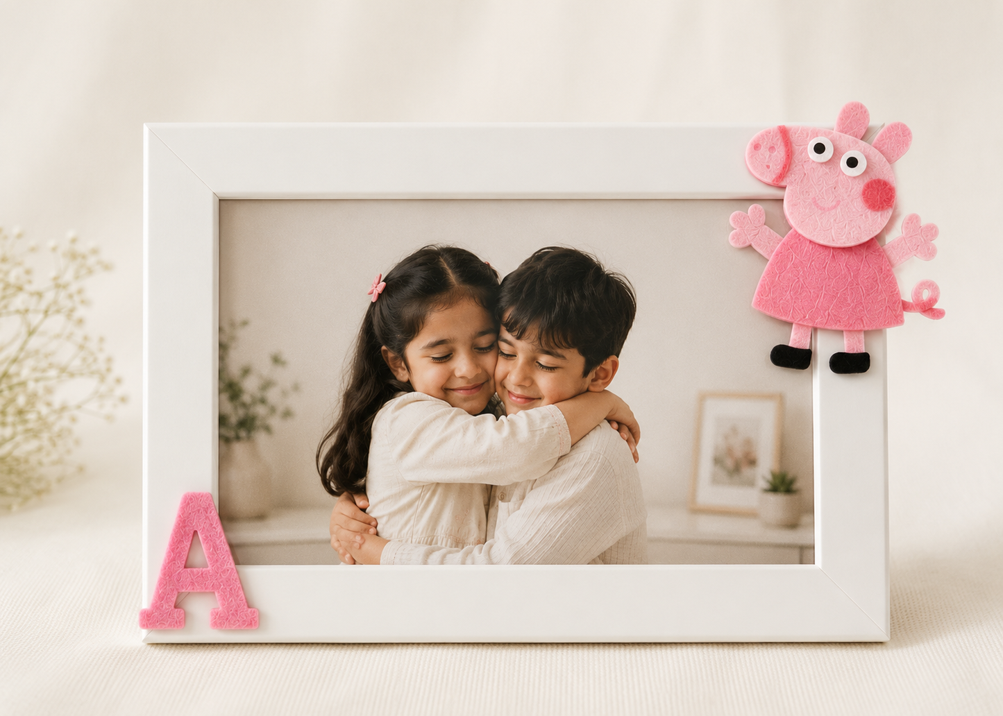 Peppa Pig Rakhi and Photoframe Gift Set