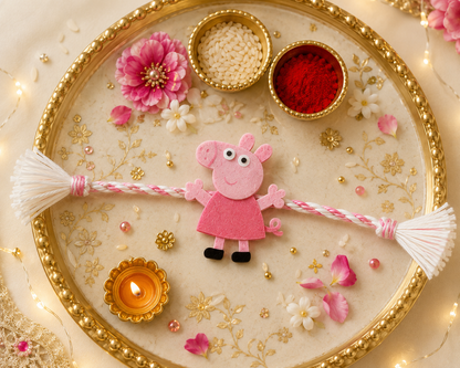 Peppa Pig Rakhi and Photoframe Gift Set
